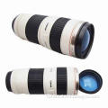 Camera Thermos Lens Plastic Mug with Transparent Lid, 480mL, 320g, Keeps Warm, Preserves Heat